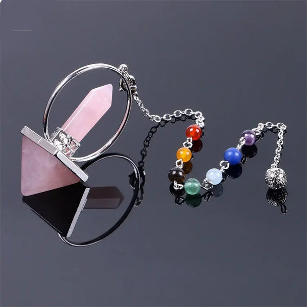 Pyramide Quartz Rose pour Pendule Divinatoire - Mes Bijoux En Pierres Naturelles
