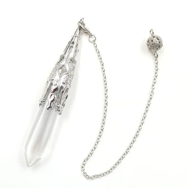 Cristal de roche - Baguette radiesthésique en cône - Mes Bijoux En Pierres Naturelles