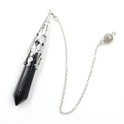 Bijou spirituel pendule cônique en obsidienne noire - Mes Bijoux En Pierres Naturelles