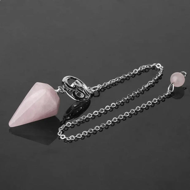Amulette en quartz rose pour divination - Mes Bijoux En Pierres Naturelles