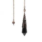 Pendentif en obsidienne noire pour divination - Mes Bijoux En Pierres Naturelles