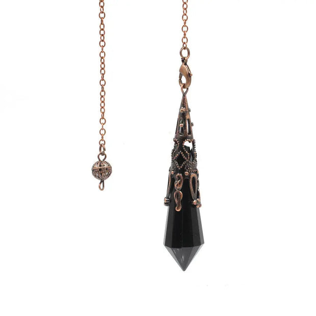 Pendentif en obsidienne noire pour divination - Mes Bijoux En Pierres Naturelles