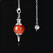 Bijou pendulaire en jaspe rouge - Mes Bijoux En Pierres Naturelles