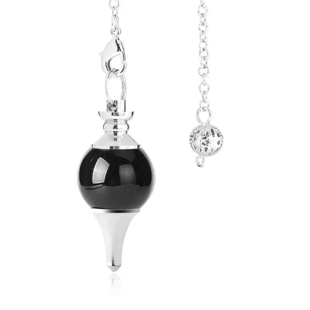 Pendule spirituel en pierre d'obsidienne noire - Mes Bijoux En Pierres Naturelles