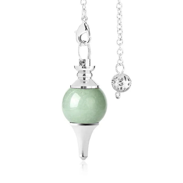 Pendule spirituel en aventurine verte - Mes Bijoux En Pierres Naturelles