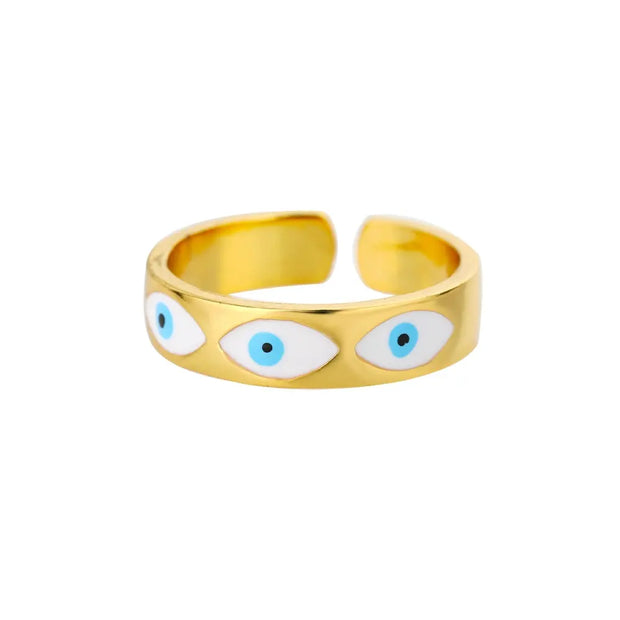 Anneau Turquoise Oeil Sacré - Zéphira - Mes Bijoux En Pierres Naturelles
