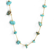 Pendentif en or avec pierre naturelle turquoise - Mes Bijoux En Pierres Naturelles