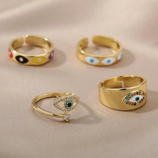 Anneau Turquoise Oeil Sacré - Zéphira - Mes Bijoux En Pierres Naturelles