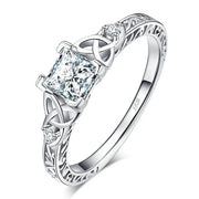Anneau Éternel Cristal Blanc - Purea - Mes Bijoux En Pierres Naturelles
