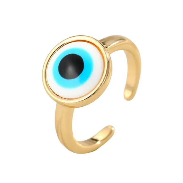 Anneau doré Turquoise - AzuraGleam - Mes Bijoux En Pierres Naturelles