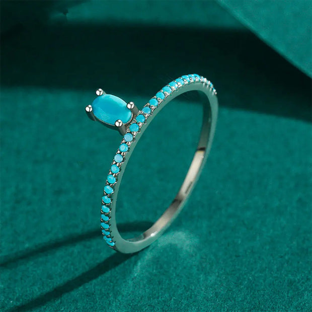 Anneau en turquoise raffiné - Mes Bijoux En Pierres Naturelles