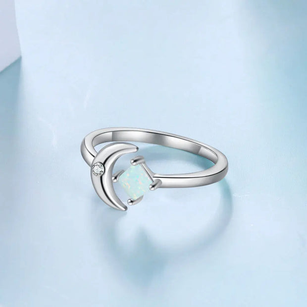 Anneau Opale Mystique - Luniara - Mes Bijoux En Pierres Naturelles