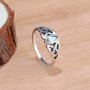 Bague Cristal Triquetra – Serana - Mes Bijoux En Pierres Naturelles