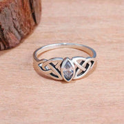 Bague Cristal Triquetra – Serana - Mes Bijoux En Pierres Naturelles