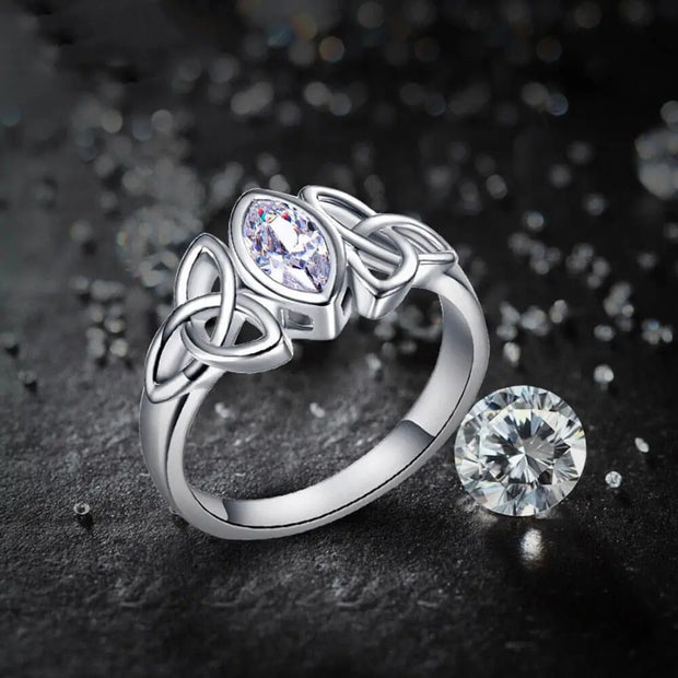 Bague Cristal Blanc – Althéa - Mes Bijoux En Pierres Naturelles