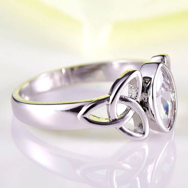 Bague Cristal Blanc – Althéa - Mes Bijoux En Pierres Naturelles