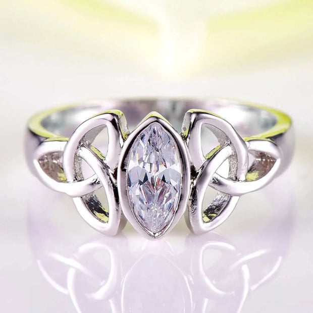 Bague Cristal Blanc – Althéa - Mes Bijoux En Pierres Naturelles
