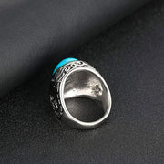 Pierre précieuse turquoise bague bohème - Mes Bijoux En Pierres Naturelles