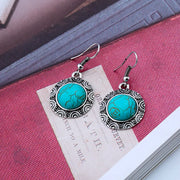 Créoles en pierre turquoise - Mes Bijoux En Pierres Naturelles