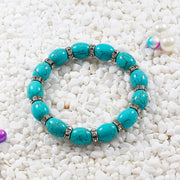 Mala en perles de turquoise ovale - Mes Bijoux En Pierres Naturelles