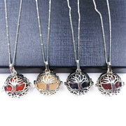 Pendentif arbre de vie en perle d'agate rouge pour collier - Mes Bijoux En Pierres Naturelles