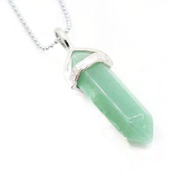 Pendentif en aventurine verte pour collier - Mes Bijoux En Pierres Naturelles