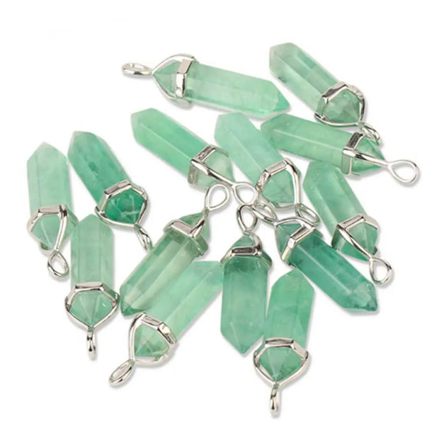 Pendentif en aventurine verte pour collier - Mes Bijoux En Pierres Naturelles