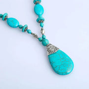 Amulette en pierre turquoise - Pendentif Collier - Mes Bijoux En Pierres Naturelles