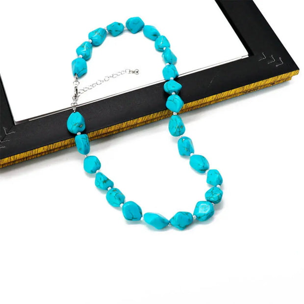 Parure en turquoise - Mes Bijoux En Pierres Naturelles