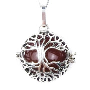 Pendentif arbre de vie en perle d'agate rouge pour collier - Mes Bijoux En Pierres Naturelles