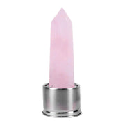 Bouteille ornée de minéraux en quartz rose - Mes Bijoux En Pierres Naturelles
