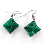 Pendantes Merkaba en malachite - Mes Bijoux En Pierres Naturelles