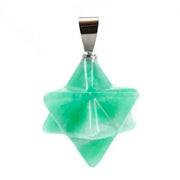 Pendentif Merkaba aventurine verte - Mes Bijoux En Pierres Naturelles