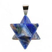 Amulette sodalite Merkaba - Mes Bijoux En Pierres Naturelles