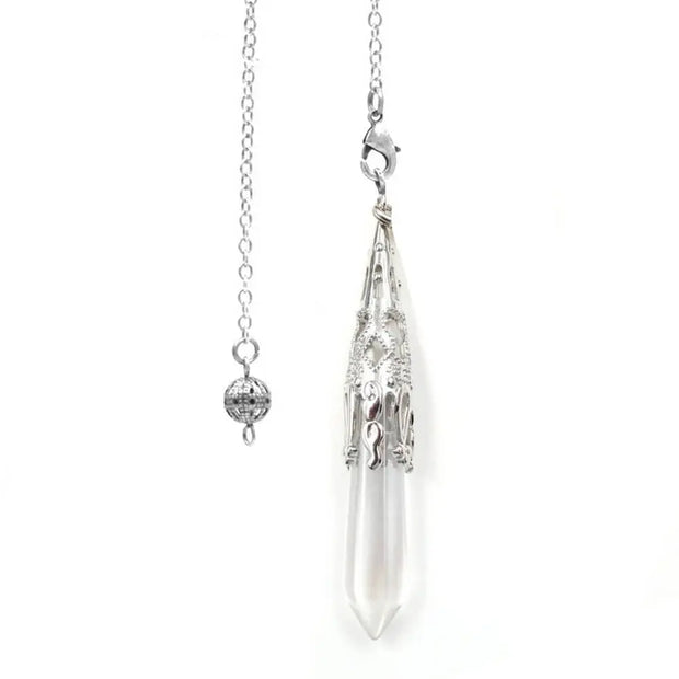Cristal de roche - Baguette radiesthésique en cône - Mes Bijoux En Pierres Naturelles