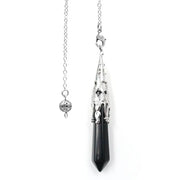 Bijou spirituel pendule cônique en obsidienne noire - Mes Bijoux En Pierres Naturelles