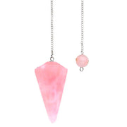 Amulette ésotérique quartz rose hexagonal - Mes Bijoux En Pierres Naturelles