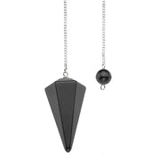 Pendule ésotérique en obsidienne hexagonale - Mes Bijoux En Pierres Naturelles