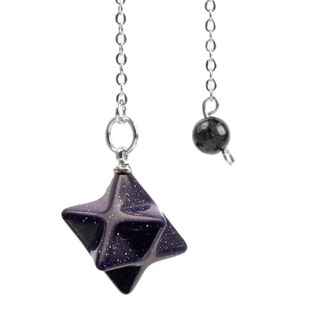 Pendule ésotérique merkaba en pierre de sable - Mes Bijoux En Pierres Naturelles