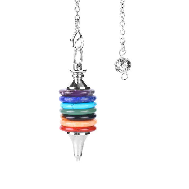 Bijoux pendule en pierres des 7 chakras - Mes Bijoux En Pierres Naturelles