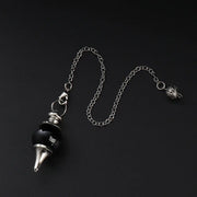 Pendule spirituel en pierre d'obsidienne noire - Mes Bijoux En Pierres Naturelles