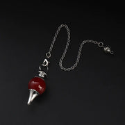 Bijou pendulaire en jaspe rouge - Mes Bijoux En Pierres Naturelles