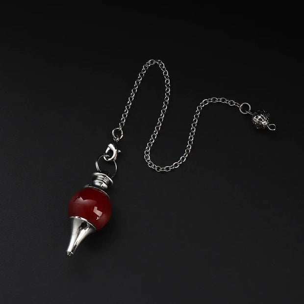Bijou pendulaire en jaspe rouge - Mes Bijoux En Pierres Naturelles