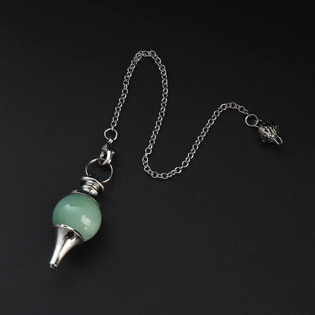 Pendule spirituel en aventurine verte - Mes Bijoux En Pierres Naturelles