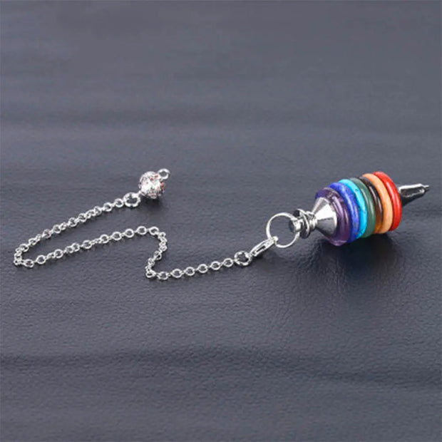 Bijoux pendule en pierres des 7 chakras - Mes Bijoux En Pierres Naturelles