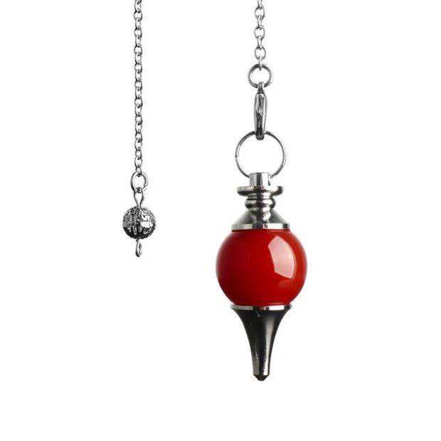 Bijou pendulaire en jaspe rouge - Mes Bijoux En Pierres Naturelles