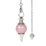 Amulette divinatoire en quartz rose - Mes Bijoux En Pierres Naturelles