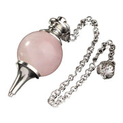 Amulette divinatoire en quartz rose - Mes Bijoux En Pierres Naturelles