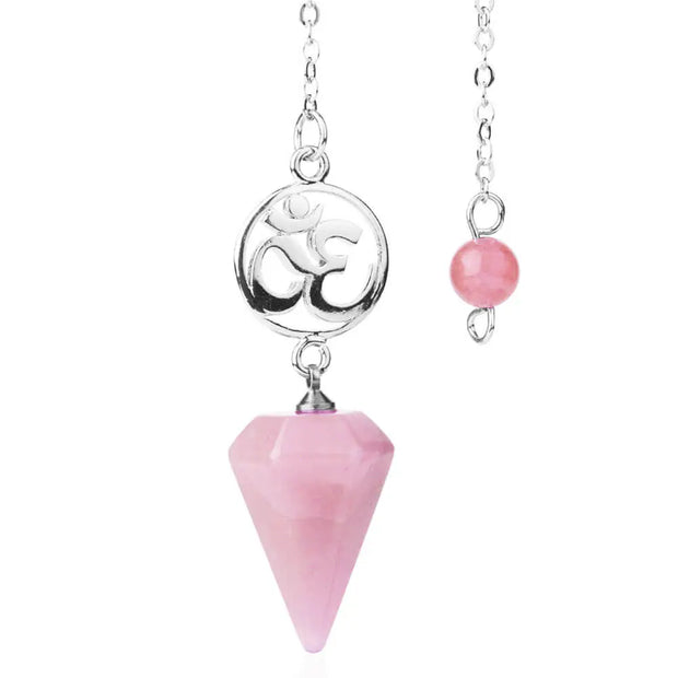 Amulette en quartz rose pour divination - Mes Bijoux En Pierres Naturelles