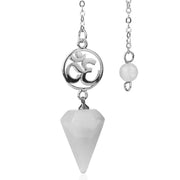 Cristal de roche en pendule divinatoire - Mes Bijoux En Pierres Naturelles